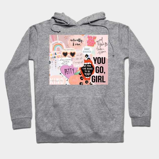 Girl Power Collage Hoodie by doodlesbydani